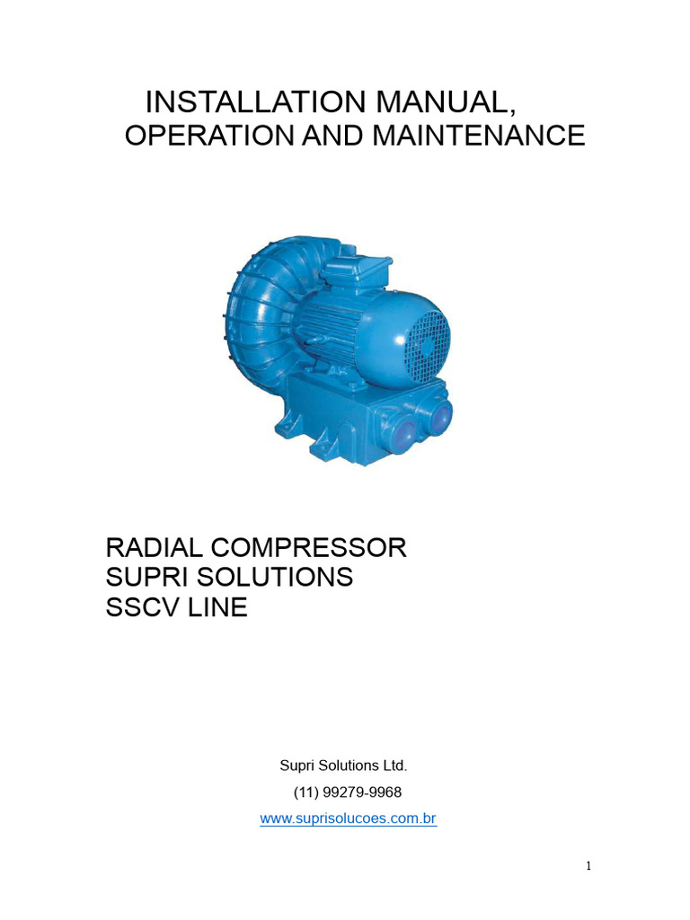 Radial Compressor Installation Guide | PDF | Insulator (Electricity ...