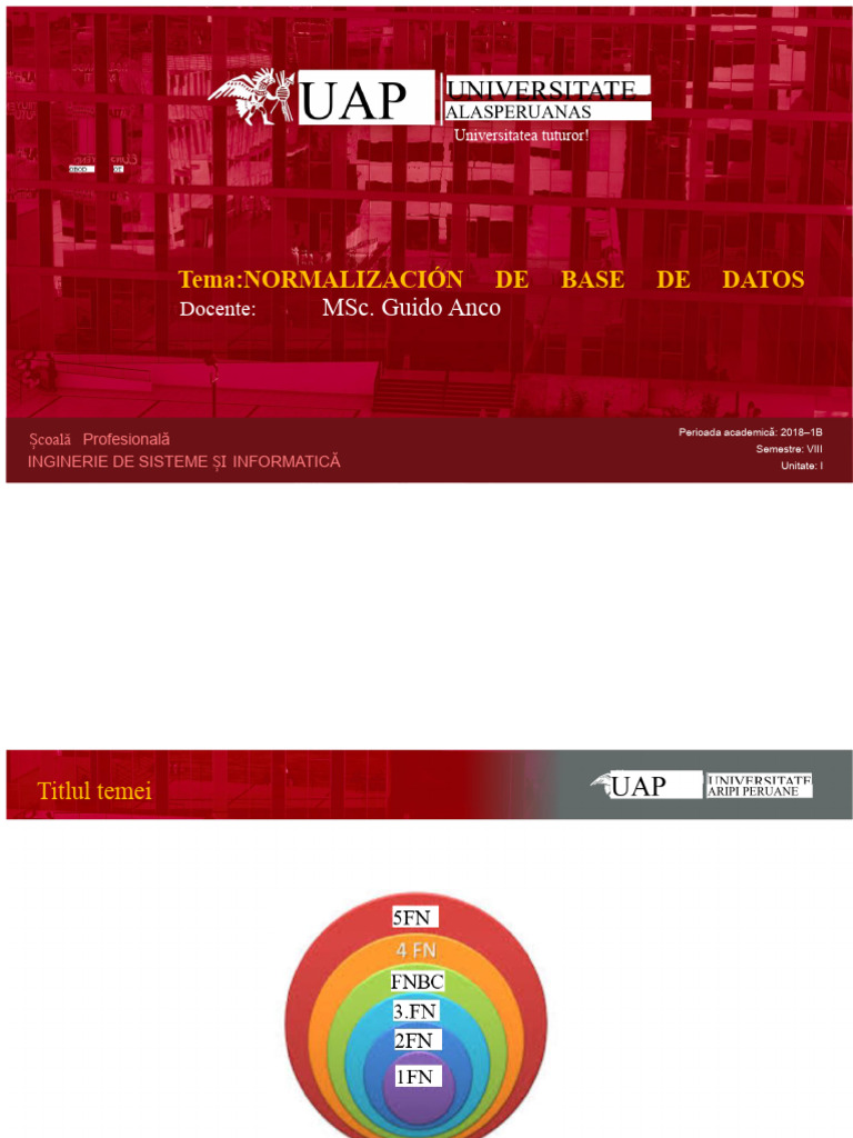 Normalizarea Base de Date | PDF