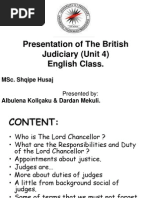 Download Presentation of the British JudiciaryUnit 4 by Besi Zekaj SN97079515 doc pdf
