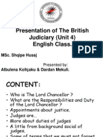 Presentation of The British Judiciary (Unit 4)