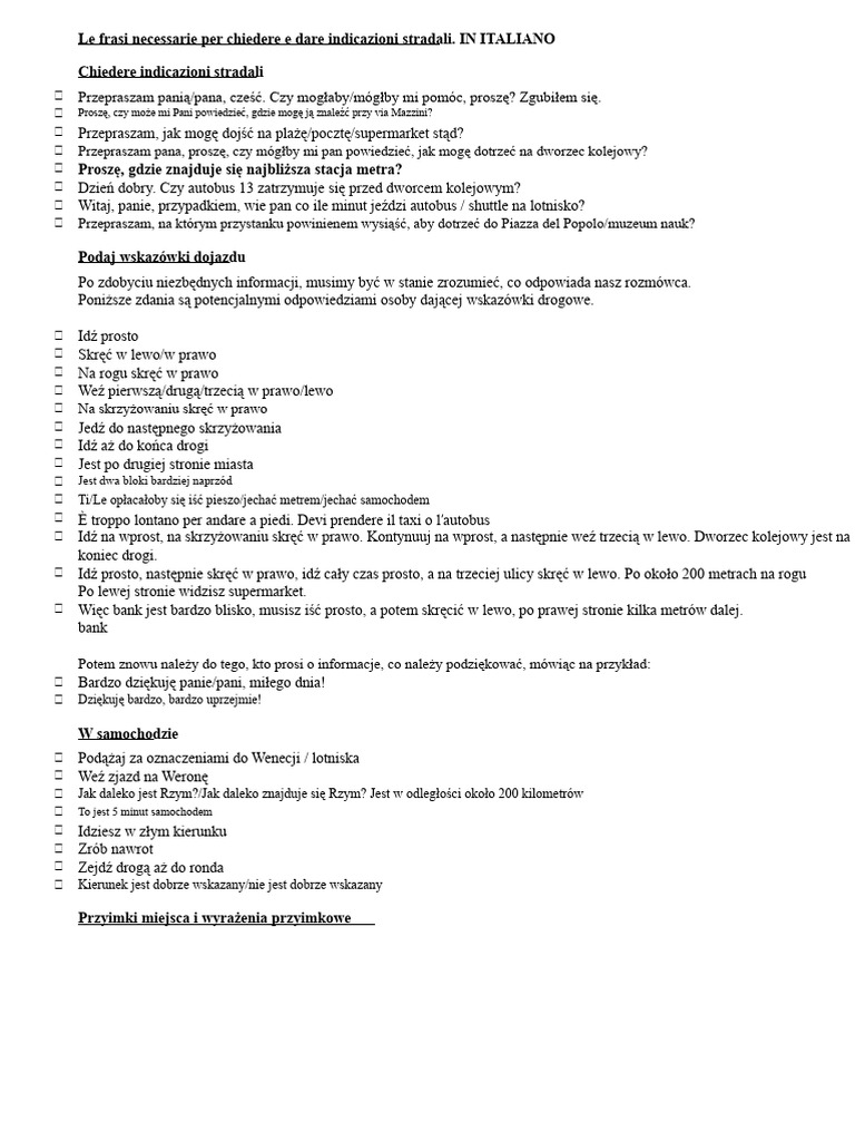Prosi I Dawa Wskaz wki Drogowe PDF