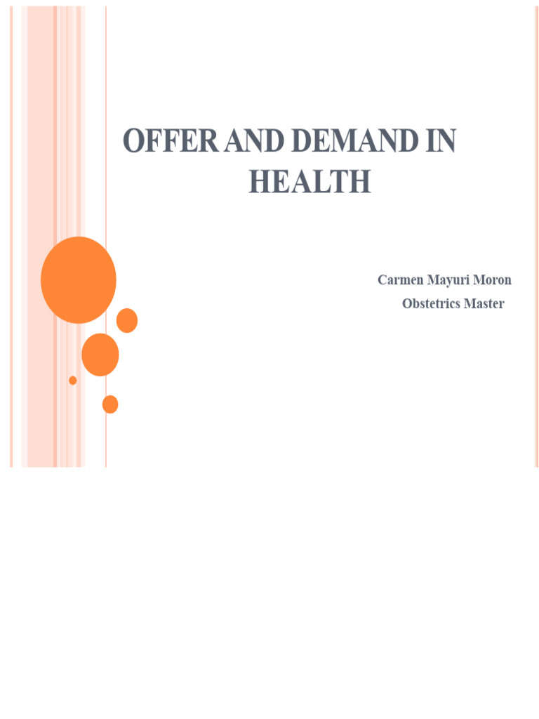 5th ISP Supply and Demand in Health | PDF