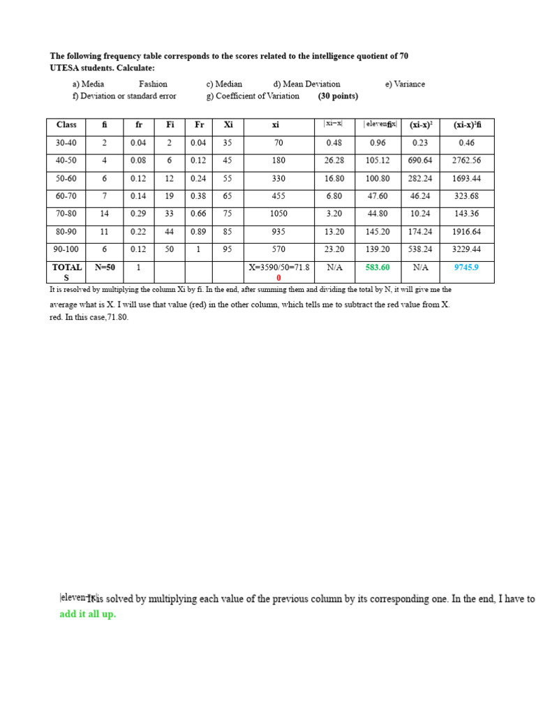 BASIC STATISTICS EXAM utesa | PDF | Standard Error | Errors And Residuals