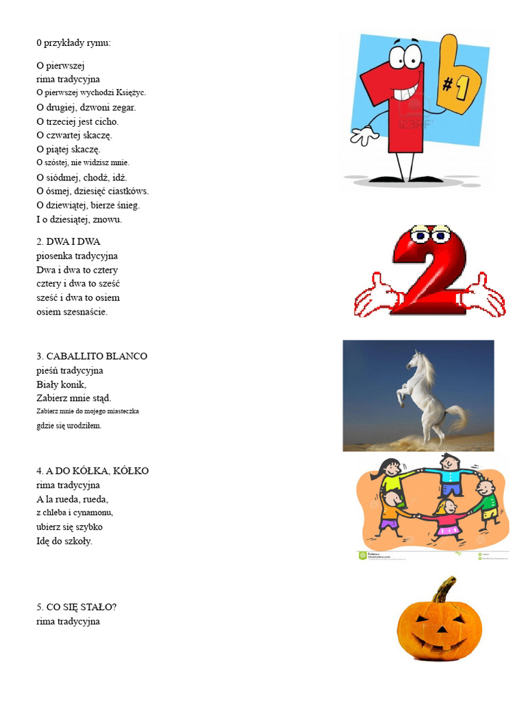 0 Przykładów Rymu | PDF