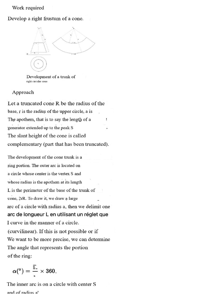 Frustum of a cone | PDF