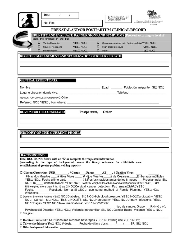 Prenatal and Postpartum Care Record | PDF | Childbirth | Pregnancy