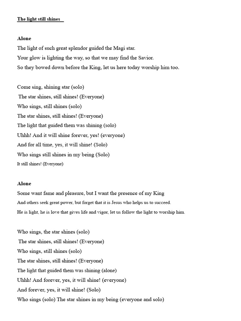 The light still shines PDF