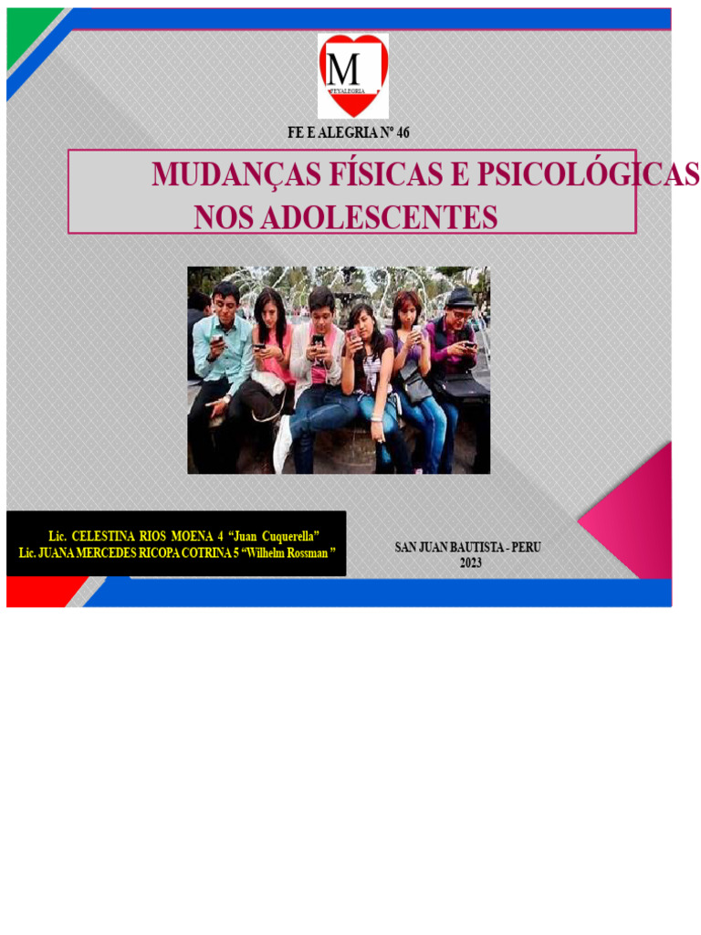 Mudanças na Adolescência: Físicas e Emocionais | PDF | Adolescência ...