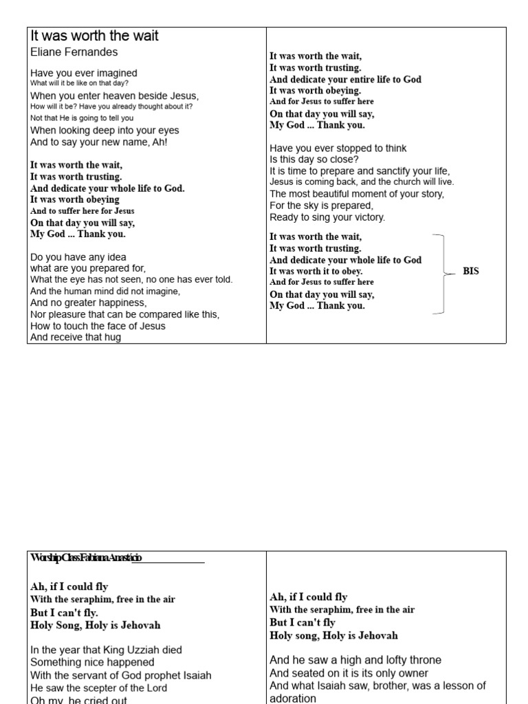 It was worth the wait | PDF | Isaiah | Jesus