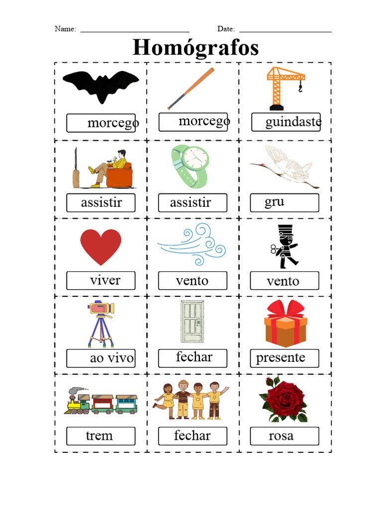 Homógrafos e Homógrafas em Português | PDF