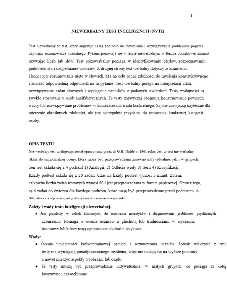 NVTI | PDF