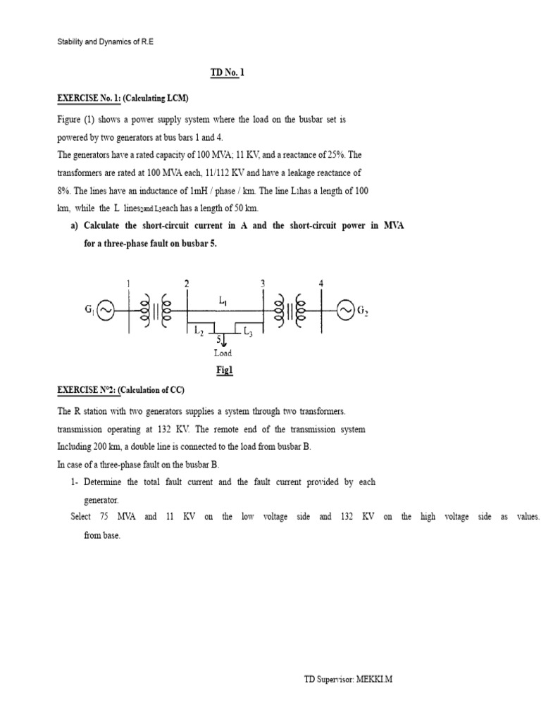 Electrical Networks TD Sheets with solutions Adil Suleiman | PDF ...