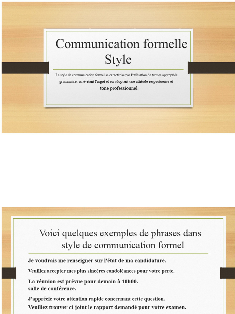 Guide de la communication formelle | PDF