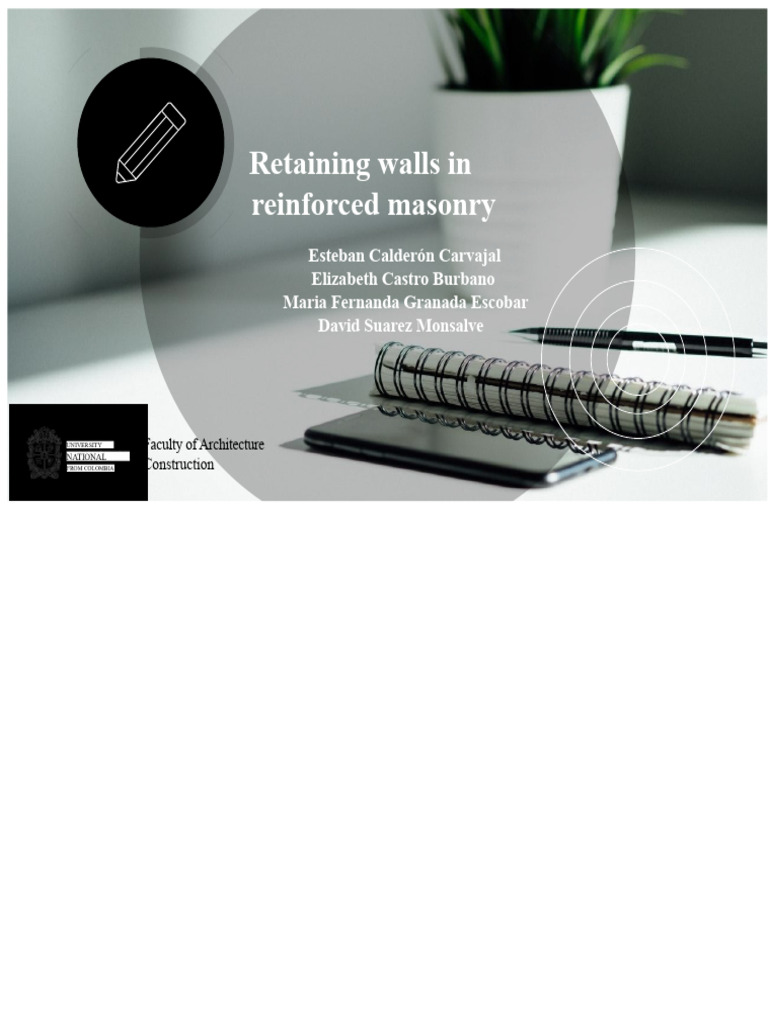 Reinforced Masonry Retaining Walls Guide | PDF | Concrete | Masonry