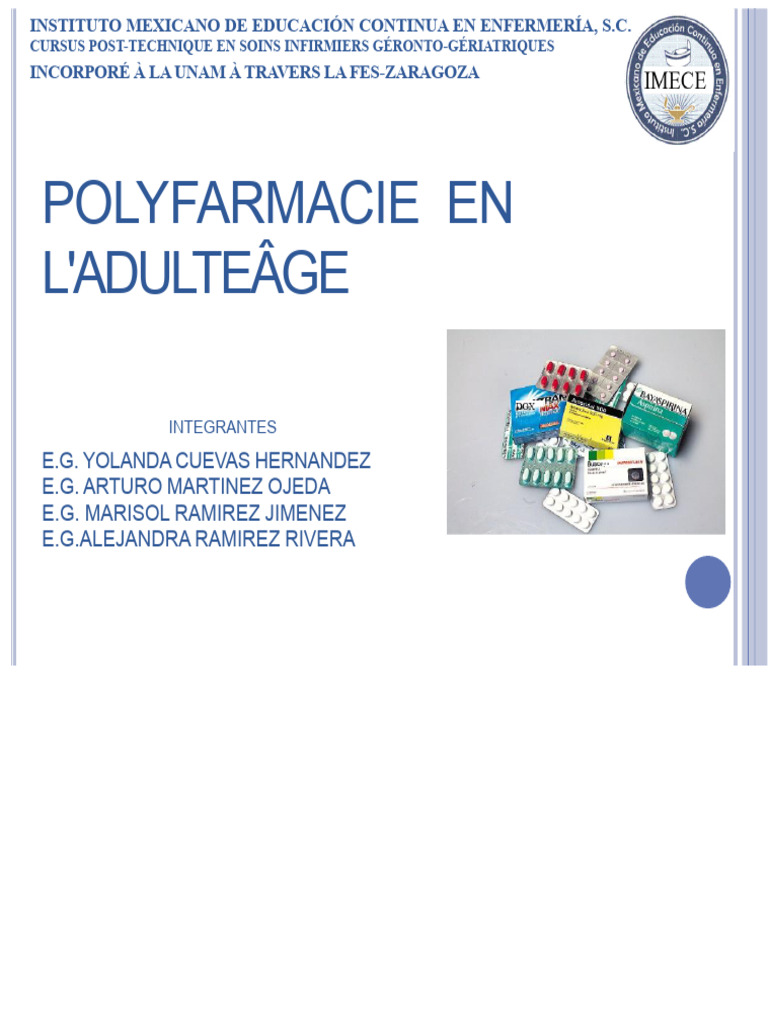 Polypharmacie chez les personnes âgées | PDF | Ordonnance médicale ...