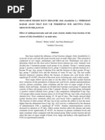 Download Pengaruh Fraksi Daun Sidaguri Sida Rhombifolia l Terhadap Kadar Asam Urat Dan Uji Toksisitas Sub Akutnya Pada Mencit Putih Jantan by Riz Hendra Fatchur SN97081946 doc pdf
