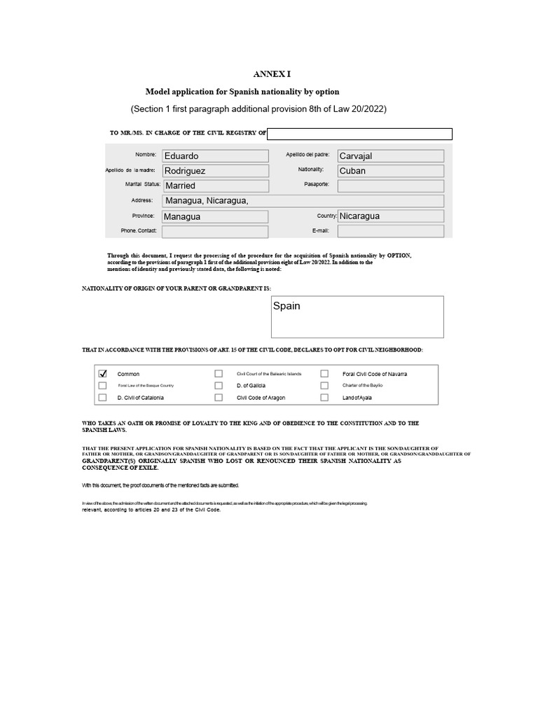 Annex 1 | PDF | Birth Certificate | Nationality