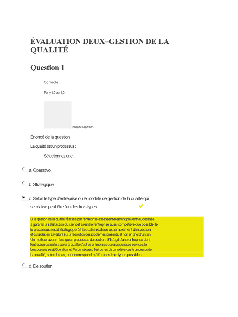 Gestion de la qualité : Concepts clés et méthodes | PDF | Management de ...
