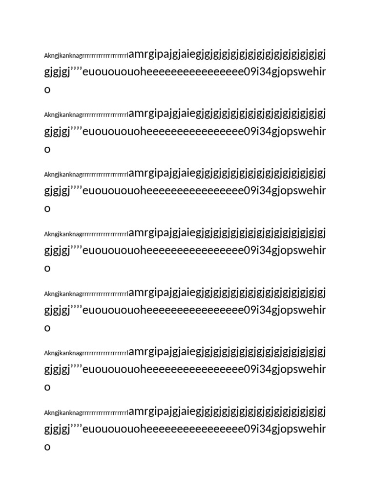 Unintelligible Text Compilation | PDF