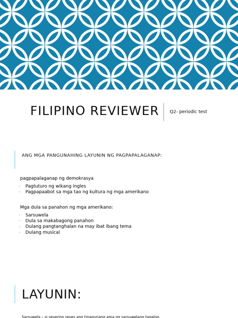 Filipino Reviewer | PDF