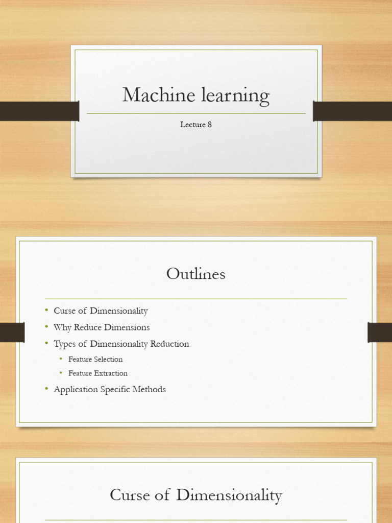 Dimensionality Reduction in Machine Learning | PDF
