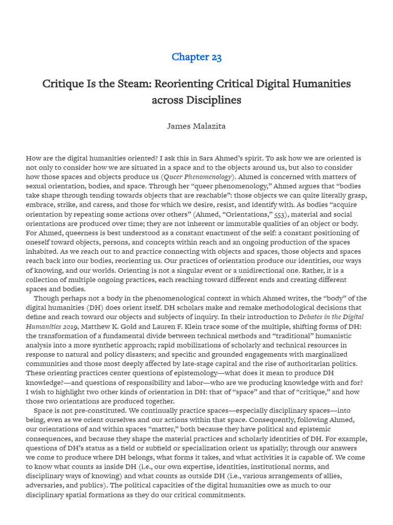 "Chapter 23" in "Debates in The Digital Humanities 2023" On Debates in ...