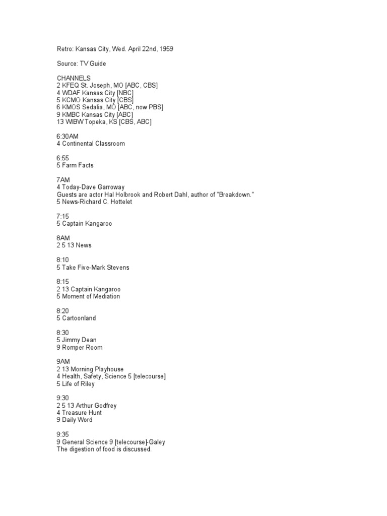 Document 12 | PDF | Cbs | Nbc