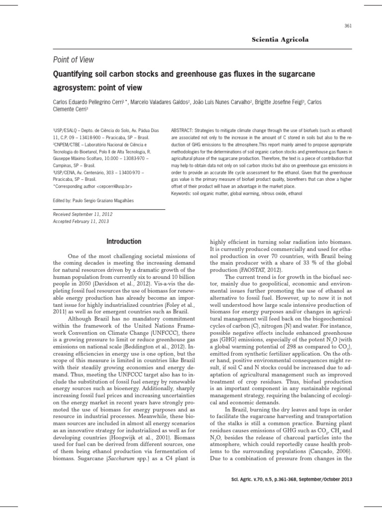 Class 5. Quantifying Soil Carbon Stocks and Greenhouse Gas Fluxes in ...