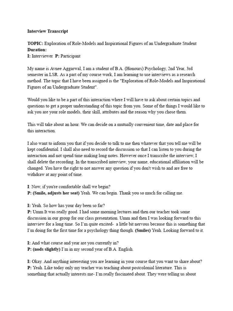 Role Models of Undergraduate Students | PDF | Patience | Integrity