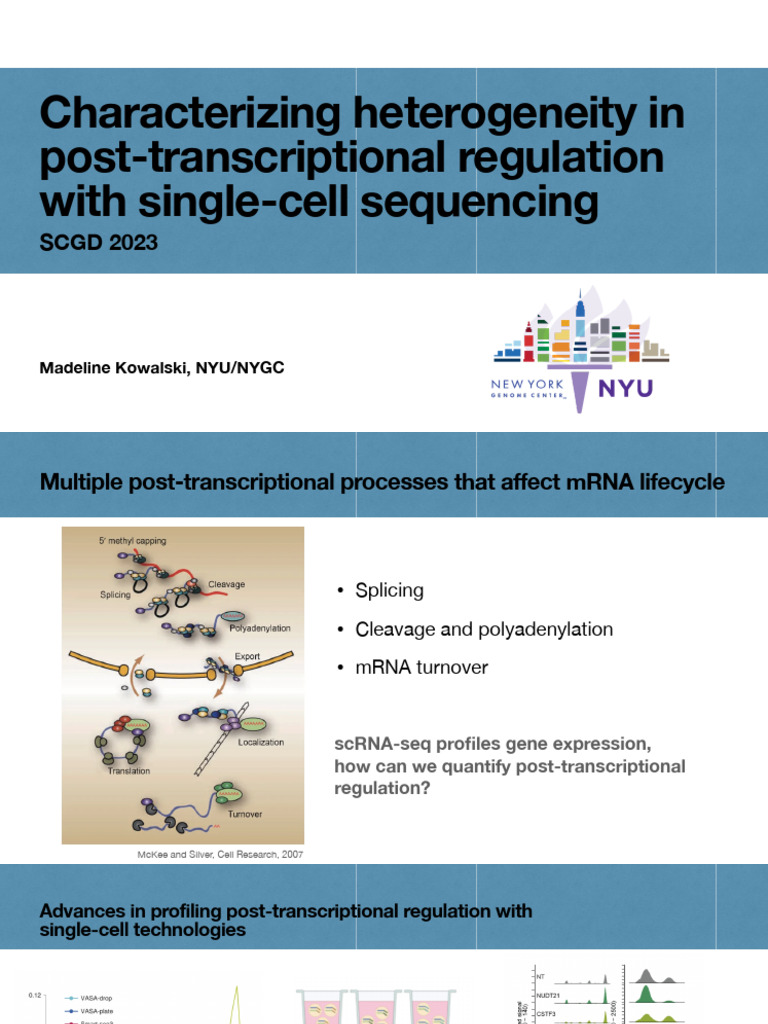 Post Transcriptional Regulation | PDF | Alternative Splicing ...