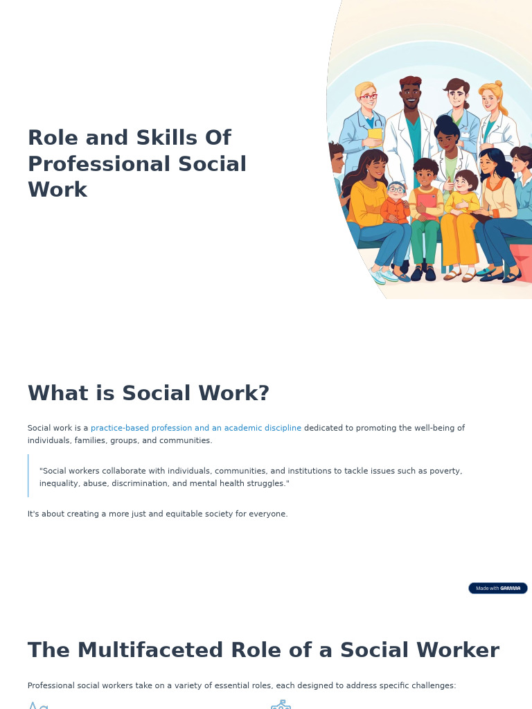 Role-and-Skills-Of-Professional-Social-Work | PDF | Social Work ...