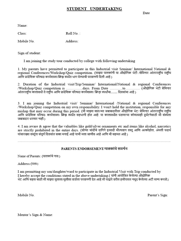 Undertaking | PDF