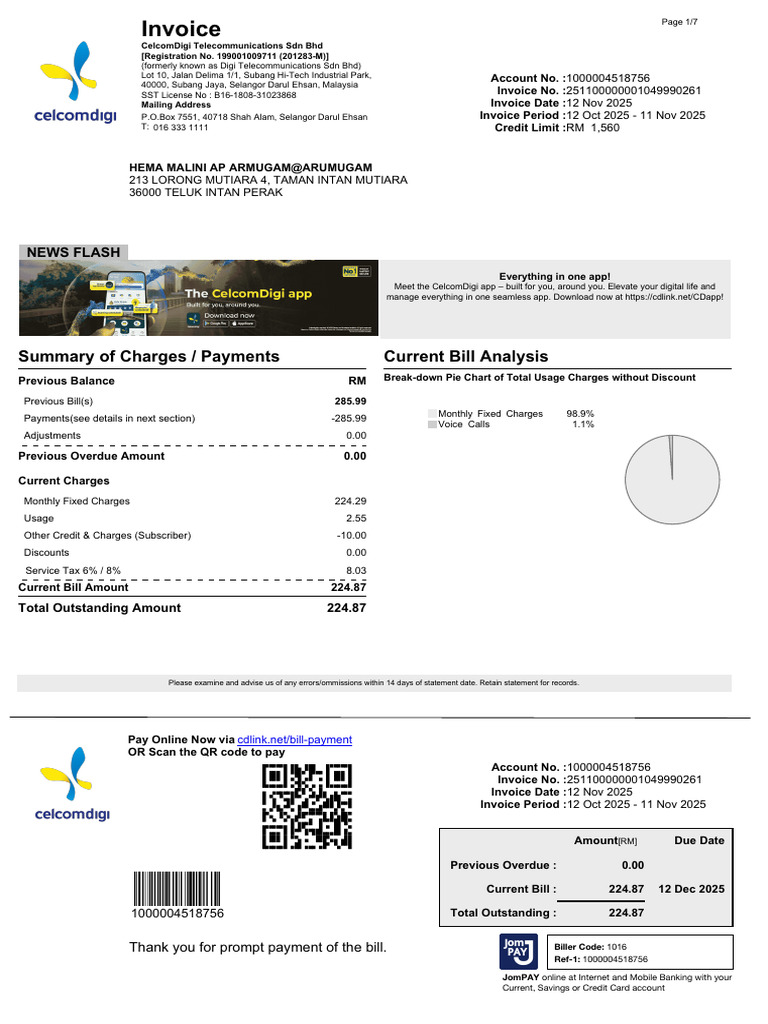 Digi Bill 10499902610.526045436295827 | PDF | Mobile Technology ...