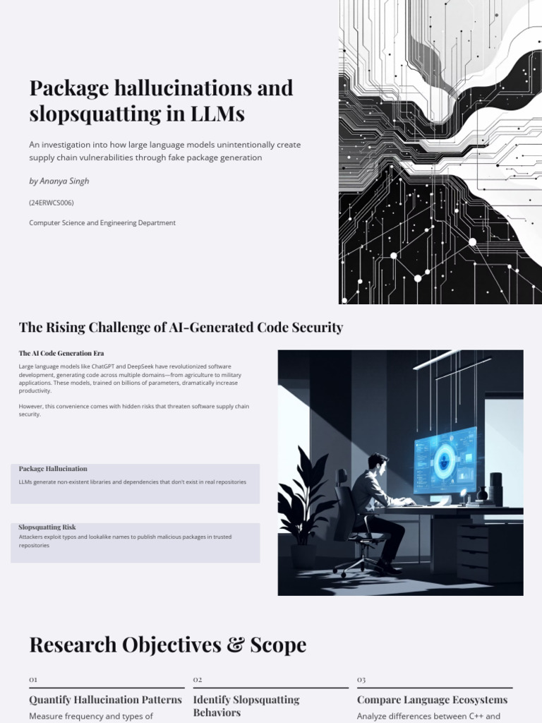Package Hallucinations and Slopsquatting in LLMs | PDF | Computer ...