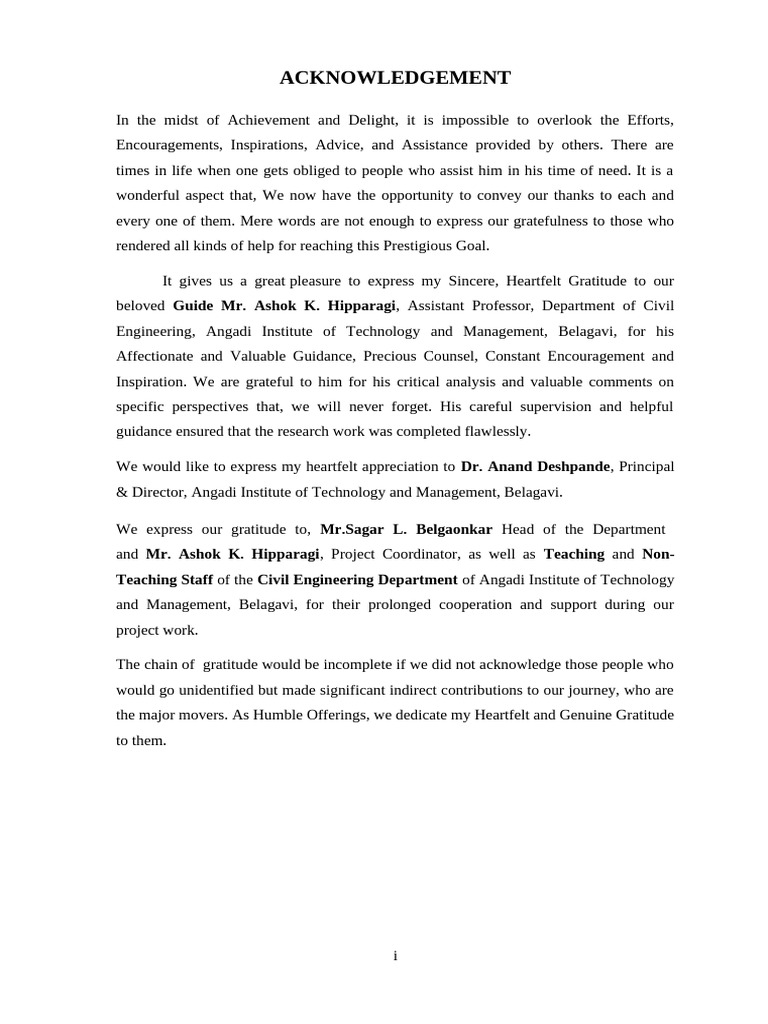 3 Format for Acknowledgement 2025 26 | PDF