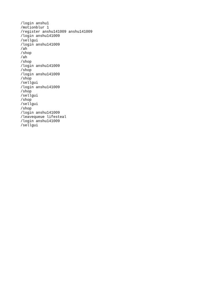 Command History | PDF