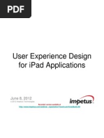 User Experience Design for iPad Applications- Impetus Webinar