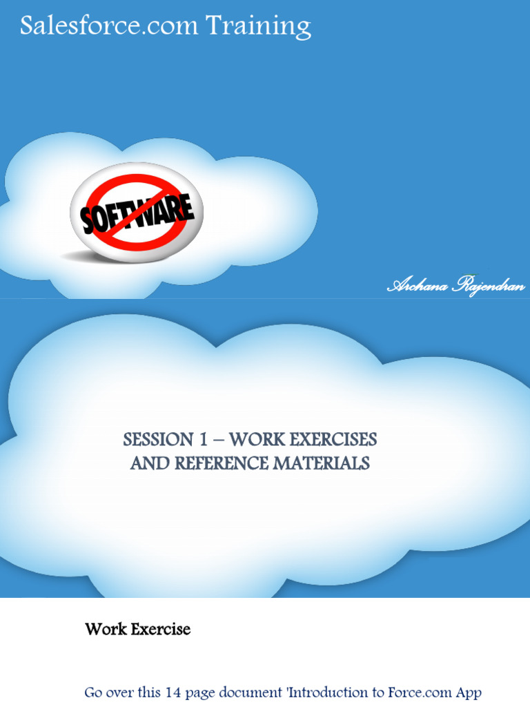 Salesforce.com Training Resources Guide | PDF