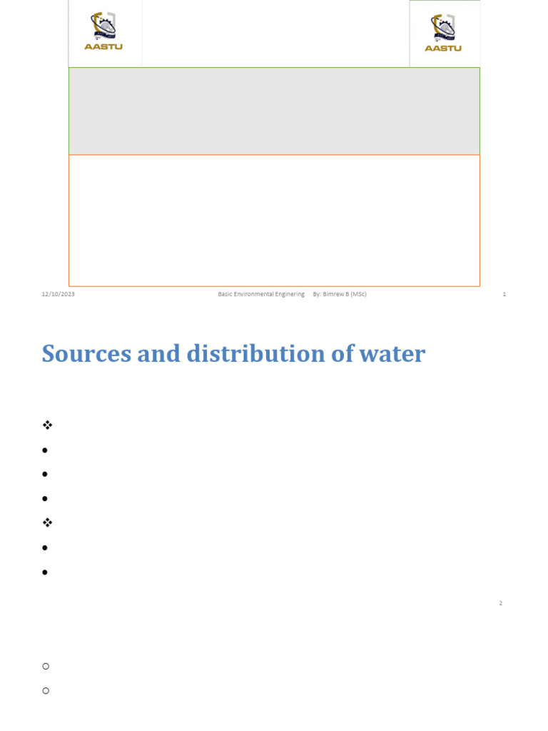 Water and Wastewater Treatment Overview | PDF | Sewage Treatment | Sewage