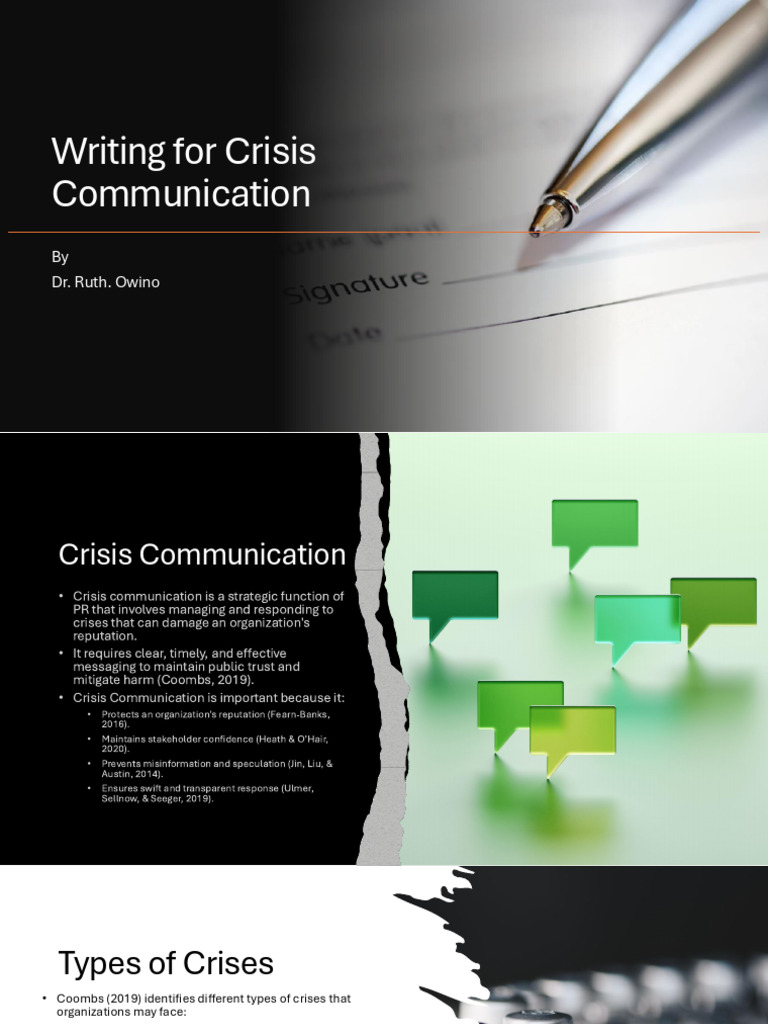 LECTURE 4- Writing for Crisis | PDF