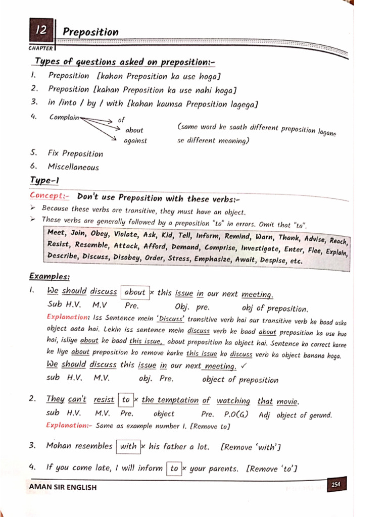 Preposition 2 | PDF