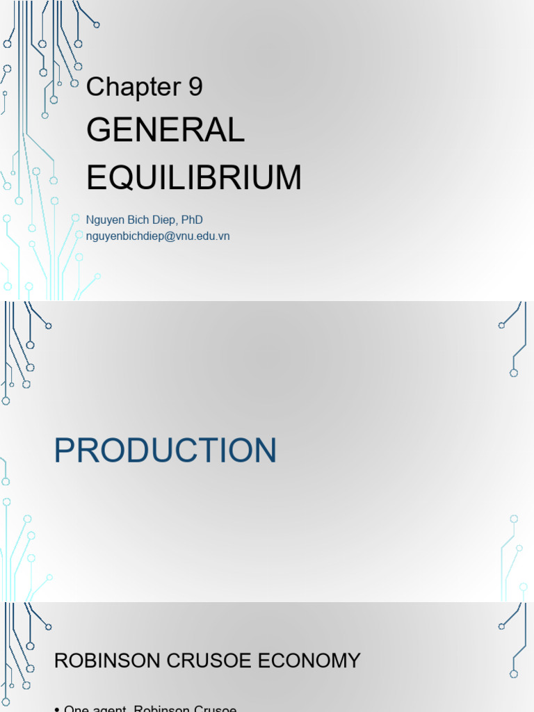 Ch9. General Equilibrium | PDF | Welfare Economics | Pareto Efficiency