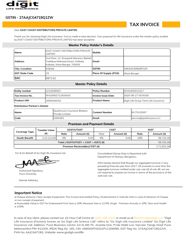 DL Tax Receipt L012916043 1751279859653 | PDF | Life Insurance | Insurance