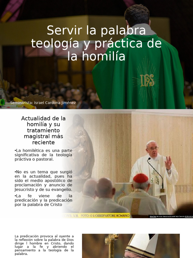 Actualidad y práctica de la homilía | PDF | Sermón | Evangelización