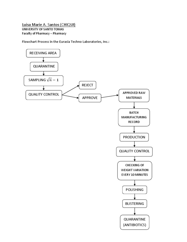 Flowchart for Eurasia Techno Labs Process | PDF