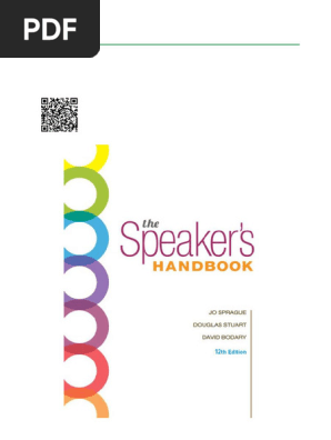 The Speaker's Handbook 12th Edition Guide | PDF | Thought