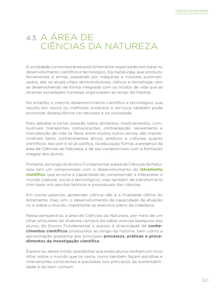 Ensino Fundamental: Ciências da Natureza | PDF | Science | Terra