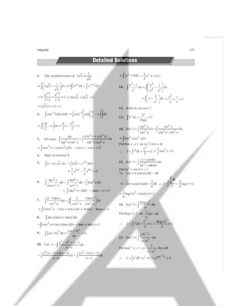 Integral Solution | PDF