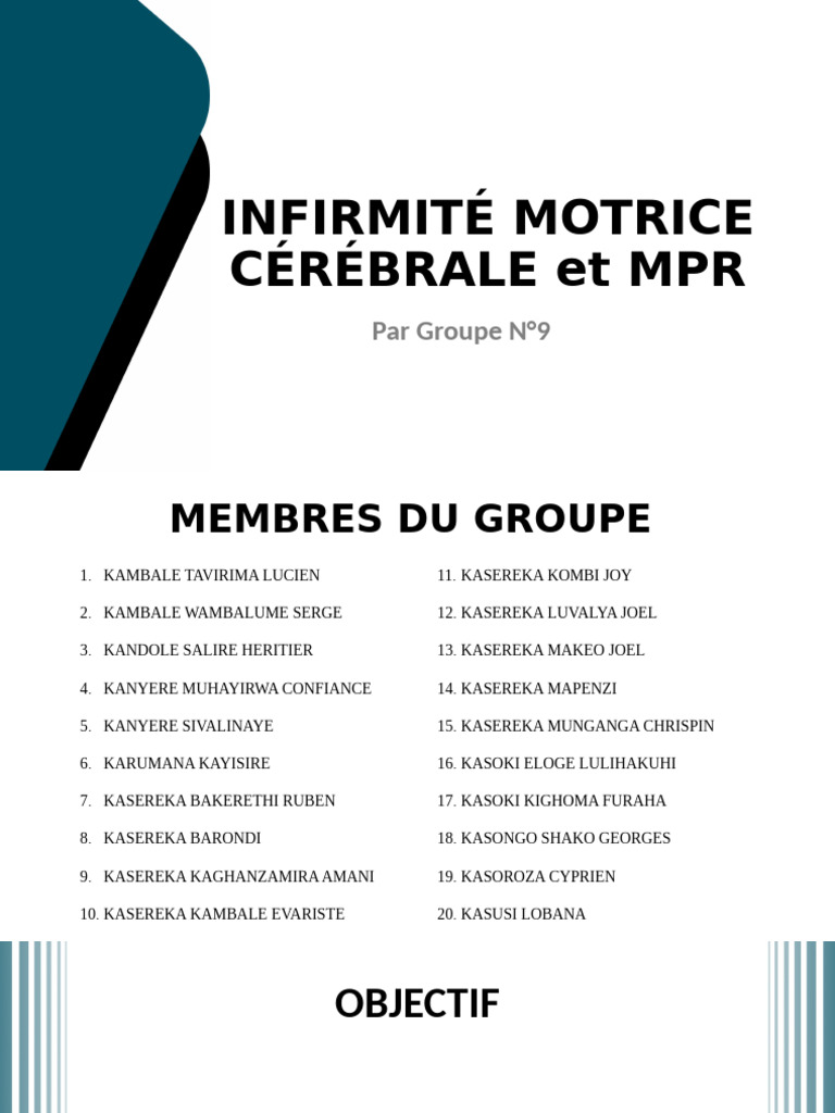 Prise en charge de l'infirmité motrice cérébrale | PDF | Infirmité ...