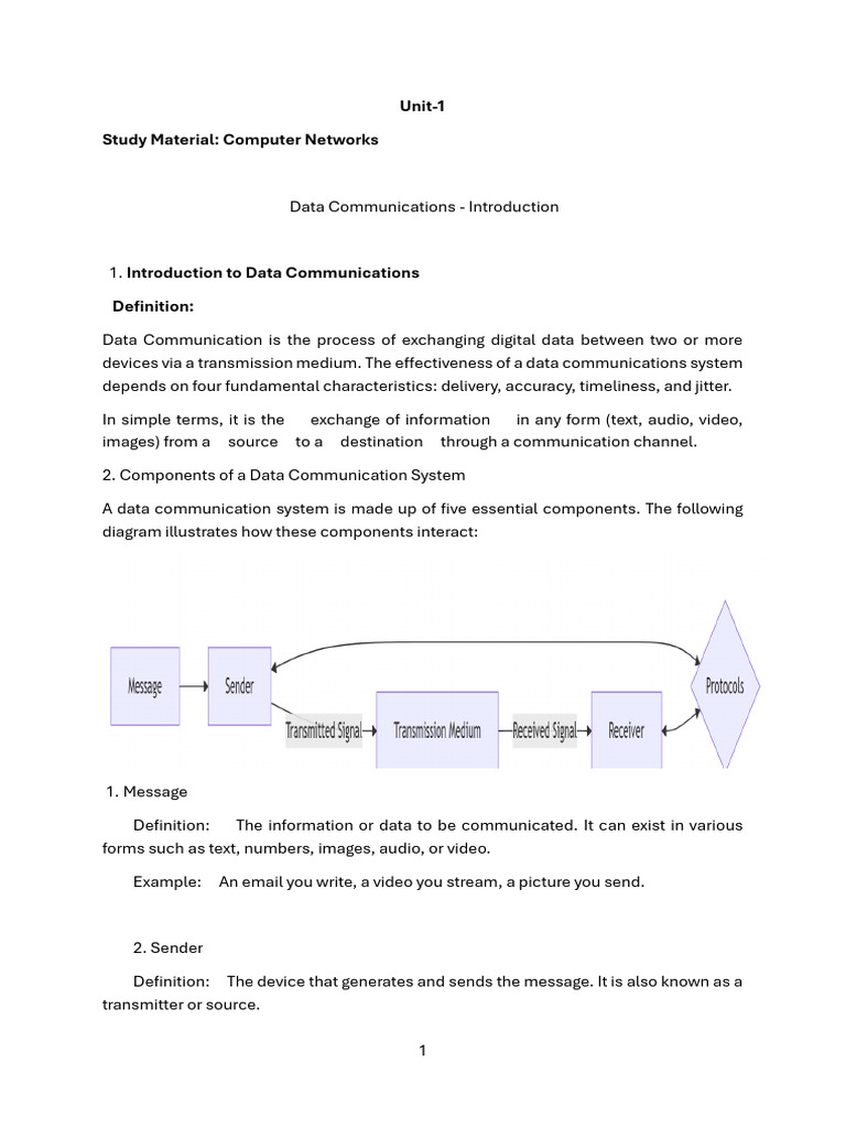 Data Communications Overview and Types | PDF | Internet Protocol Suite ...